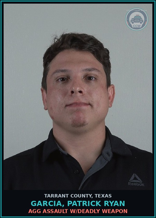 Booking mugshot of Garcia, Patrick Ryan in Tarrant County