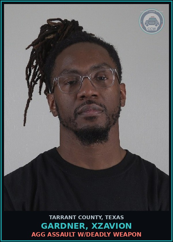 Booking mugshot of Gardner, Xzavion in Tarrant County