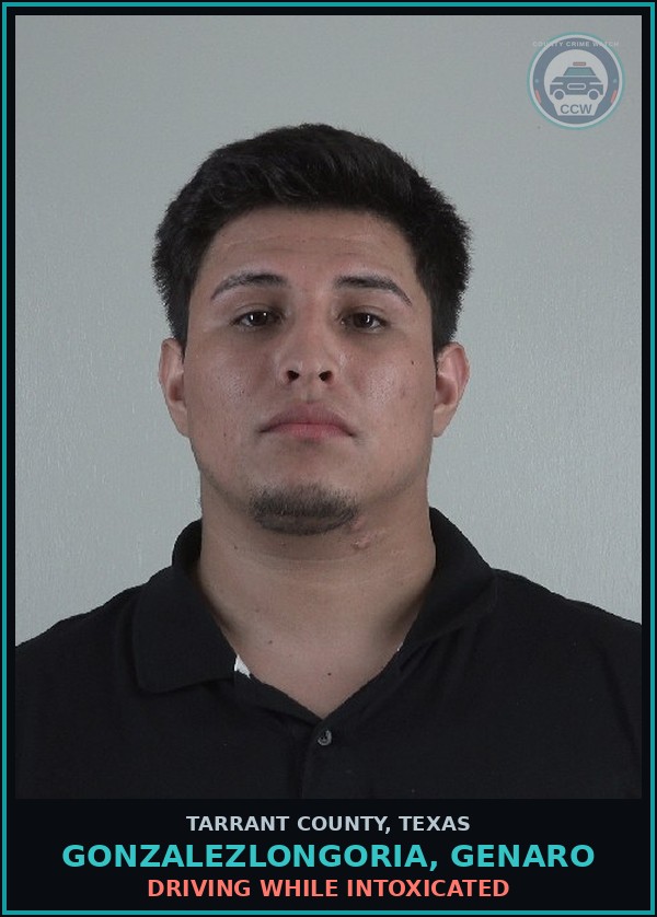 Booking mugshot of Gonzalezlongoria, Genaro in Tarrant County