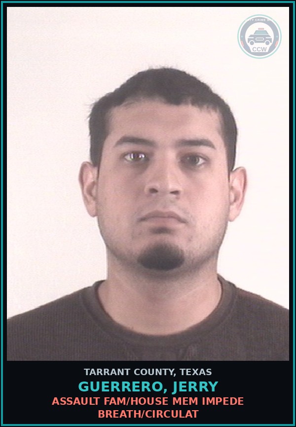 Booking mugshot of Guerrero, Jerry in Tarrant County