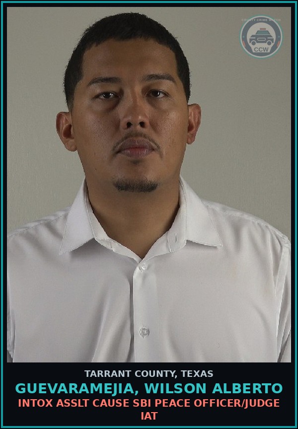 Booking mugshot of Guevaramejia, Wilson Alberto in Tarrant County