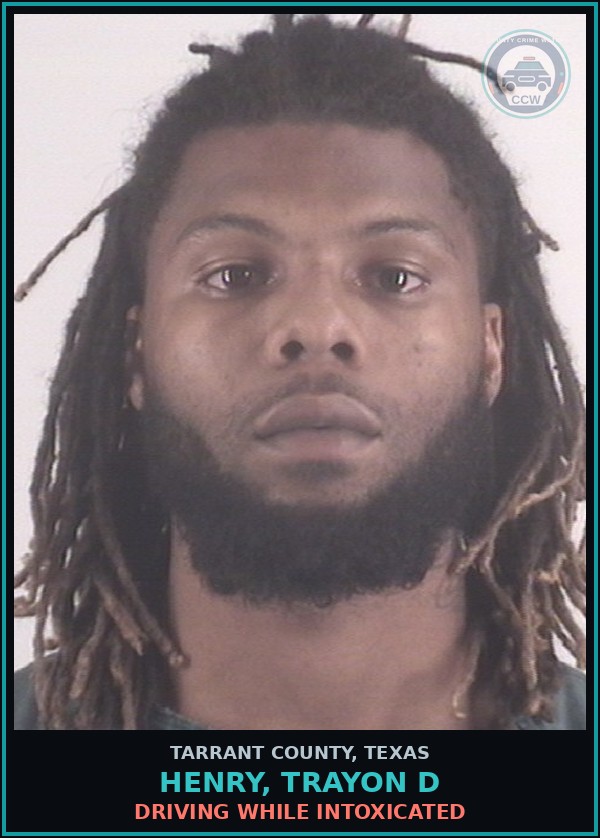 Booking mugshot of Henry, Trayon D in Tarrant County