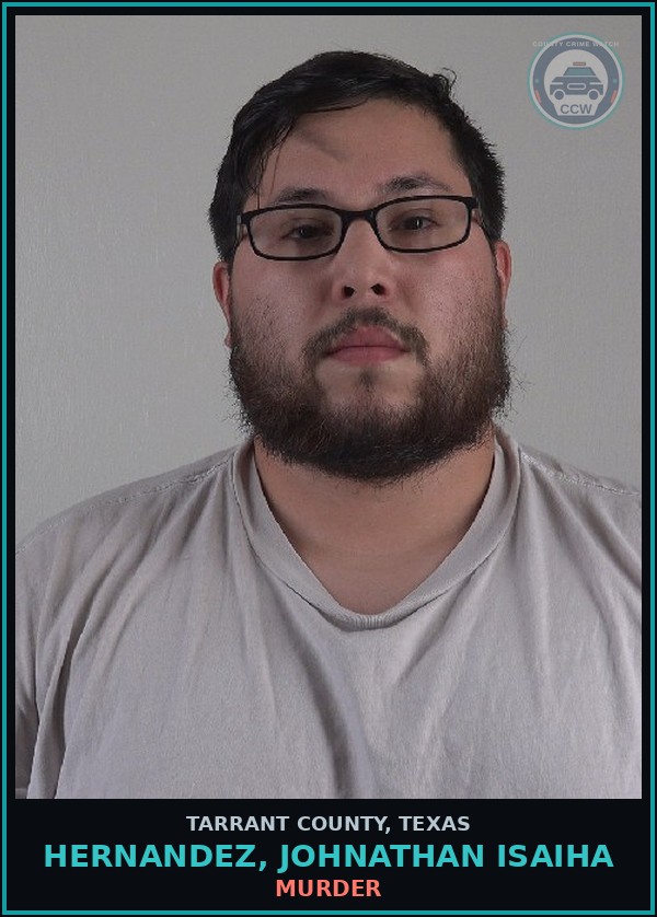 Booking mugshot of Hernandez, Johnathan Isaiha in Tarrant County