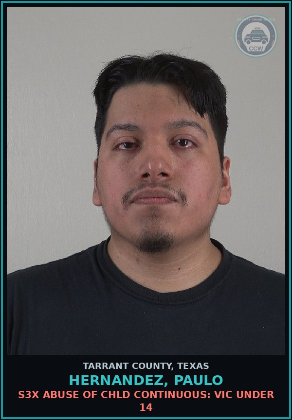 Booking mugshot of Hernandez, Paulo in Tarrant County