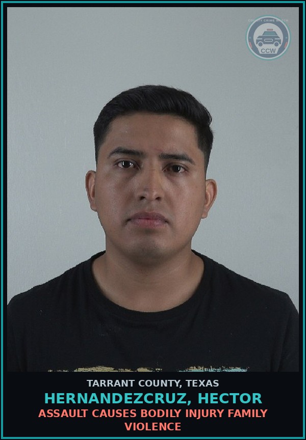 Booking mugshot of Hernandezcruz, Hector in Tarrant County