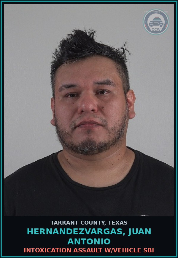 Booking mugshot of Hernandezvargas, Juan Antonio in Tarrant County