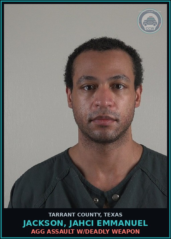 Booking mugshot of Jackson, Jahci Emmanuel in Tarrant County