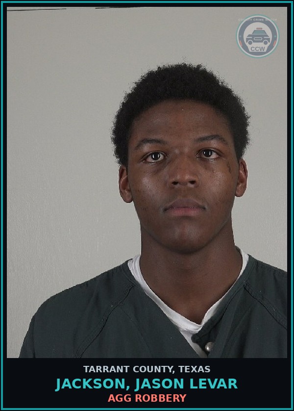 Booking mugshot of Jackson, Jason Levar in Tarrant County