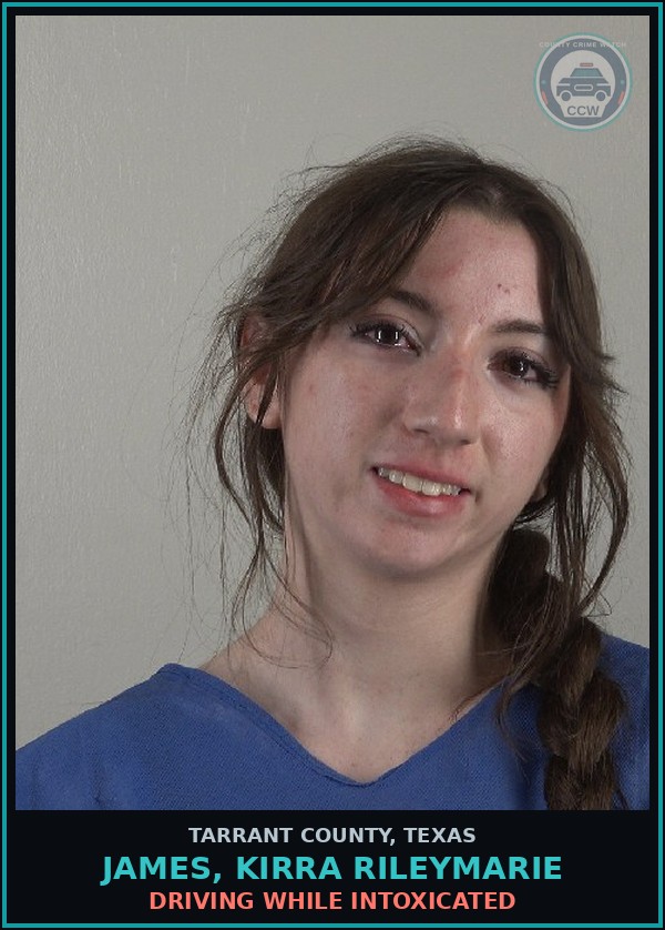Booking mugshot of James, Kirra Rileymarie in Tarrant County