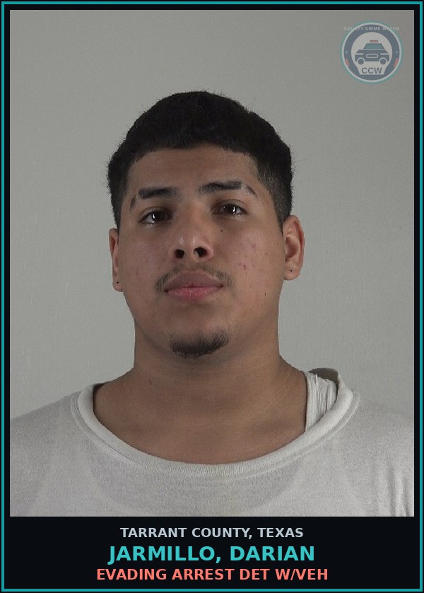 Booking mugshot of Jarmillo, Darian in Tarrant County