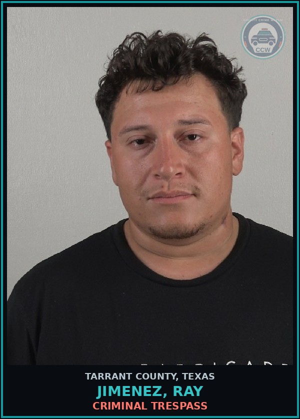 Booking mugshot of Jimenez, Ray in Tarrant County