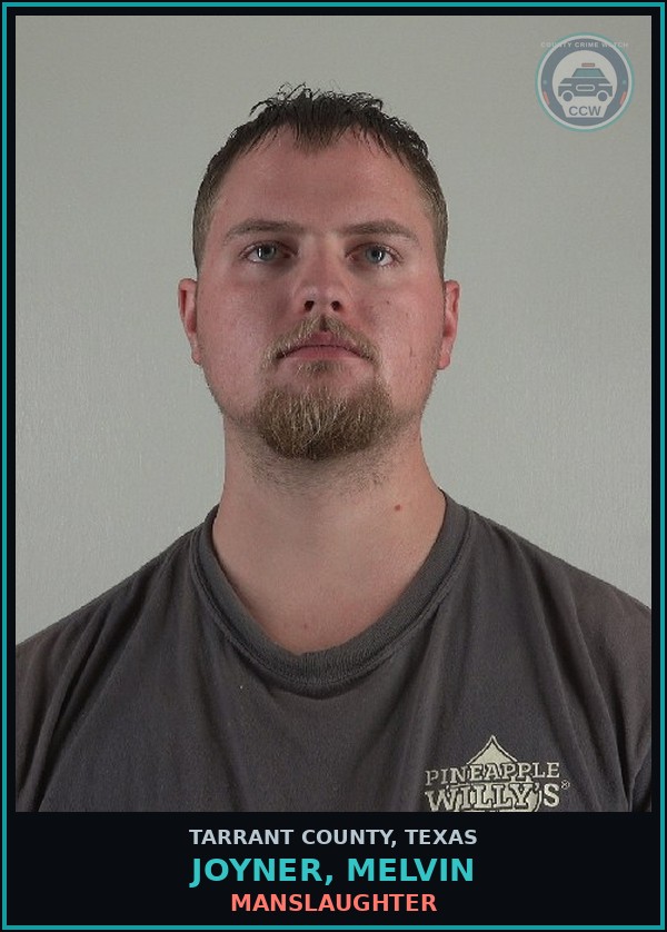 Booking mugshot of Joyner, Melvin in Tarrant County