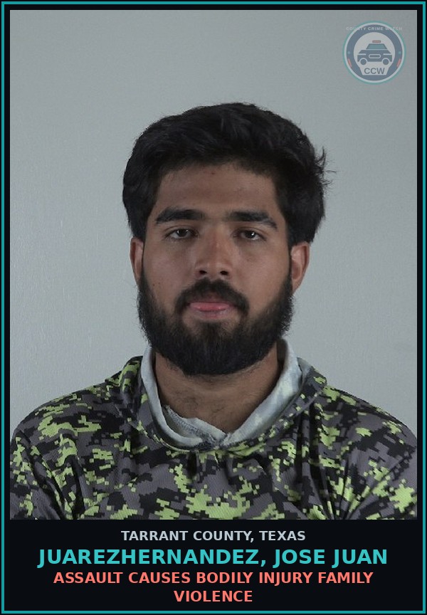 Booking mugshot of Juarezhernandez, Jose Juan in Tarrant County
