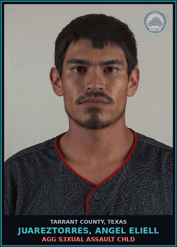 Booking mugshot of Juareztorres, Angel Eliell in Tarrant County