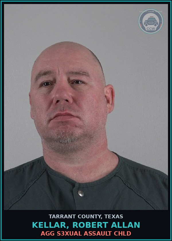 Booking mugshot of Kellar, Robert Allan in Tarrant County