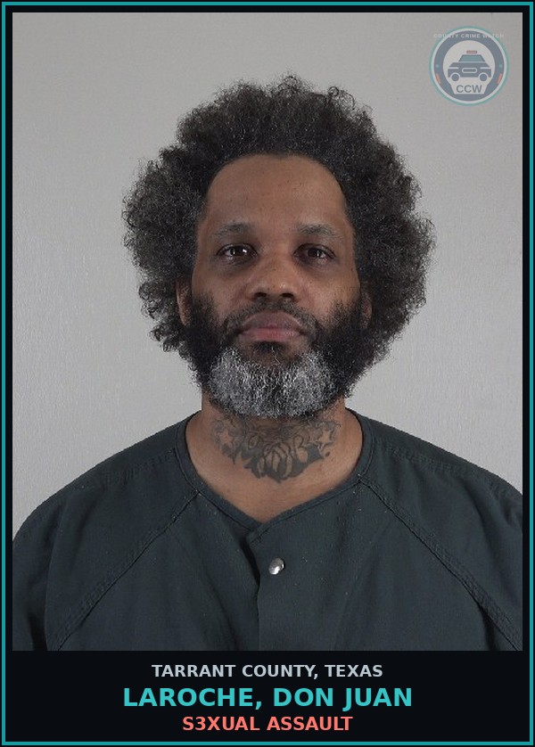 Booking mugshot of Laroche, Don Juan in Tarrant County