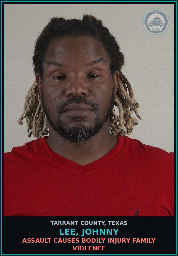 Booking mugshot of Lee, Johnny in Tarrant County