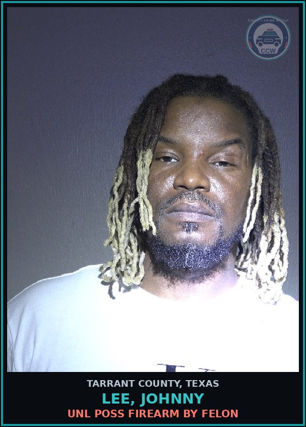 Booking mugshot of Lee, Johnny in Tarrant County