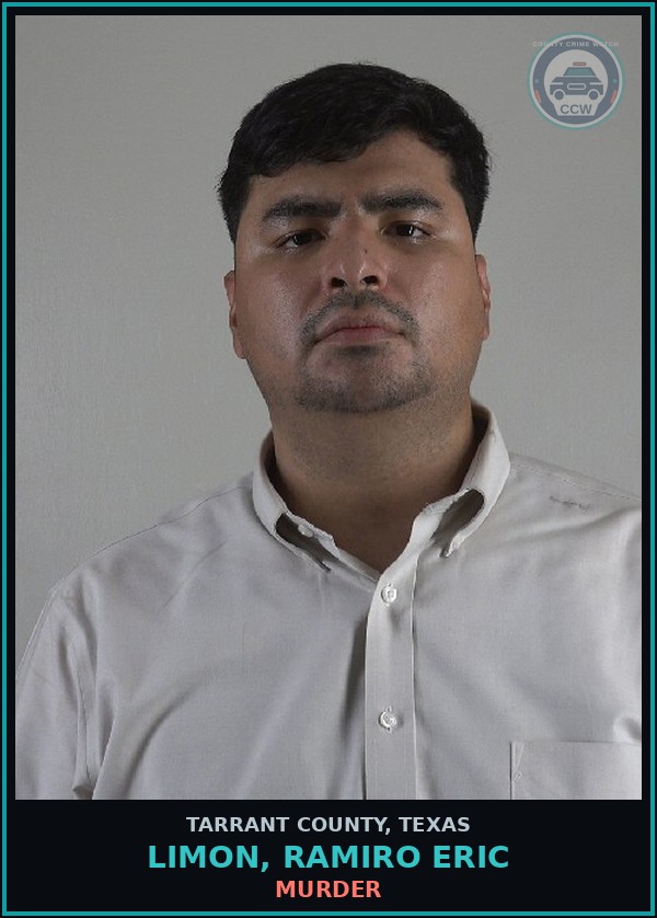 Booking mugshot of Limon, Ramiro Eric in Tarrant County