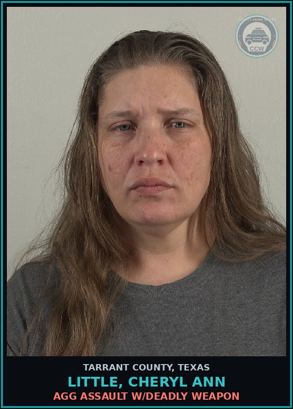 Booking mugshot of Little, Cheryl Ann in Tarrant County