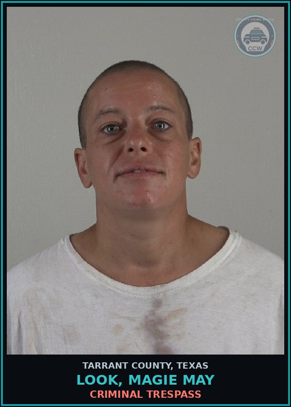 Booking mugshot of Look, Magie May in Tarrant County