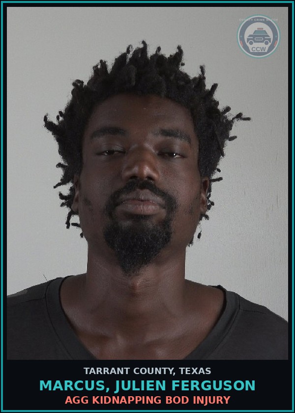Booking mugshot of Marcus, Julien Ferguson in Tarrant County