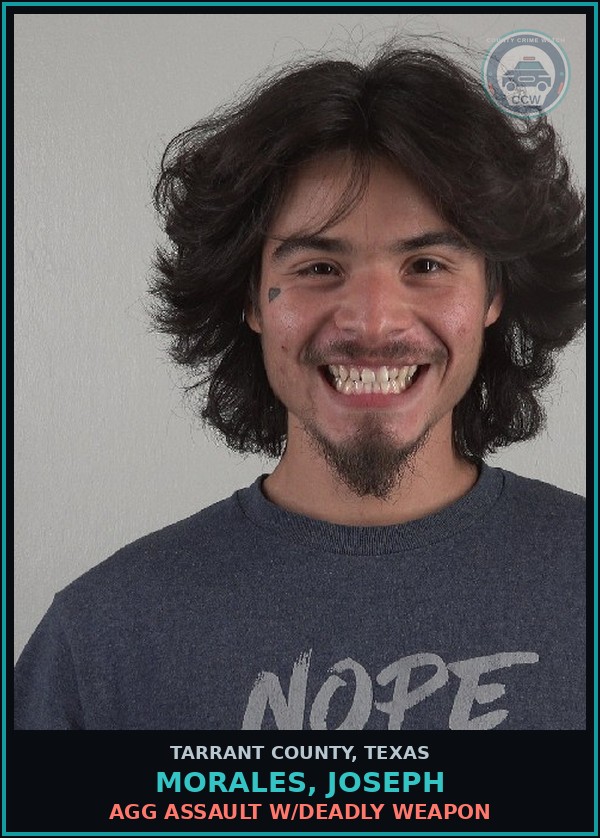 Booking mugshot of Morales, Joseph in Tarrant County