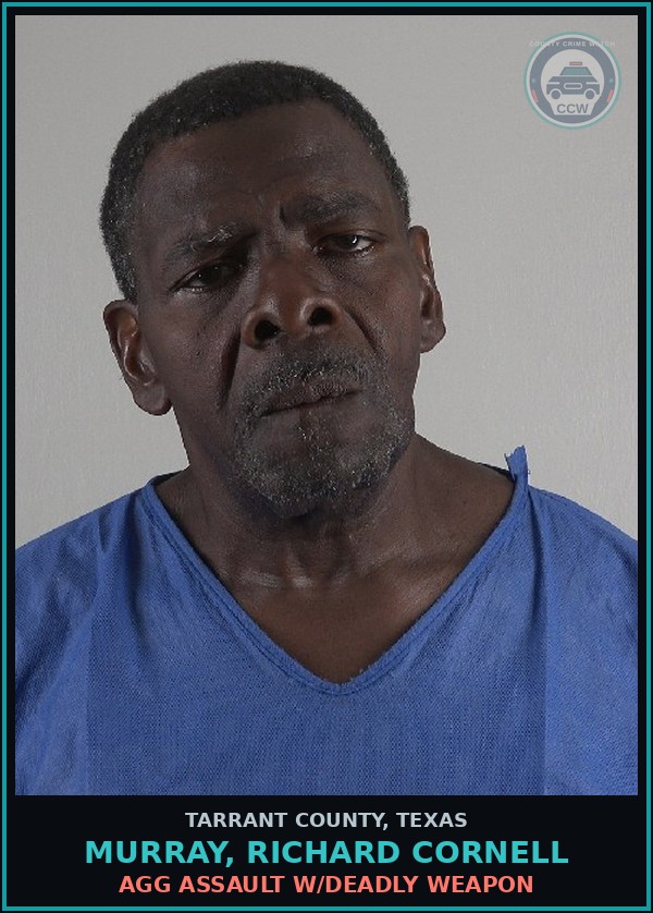 Booking mugshot of Murray, Richard Cornell in Tarrant County