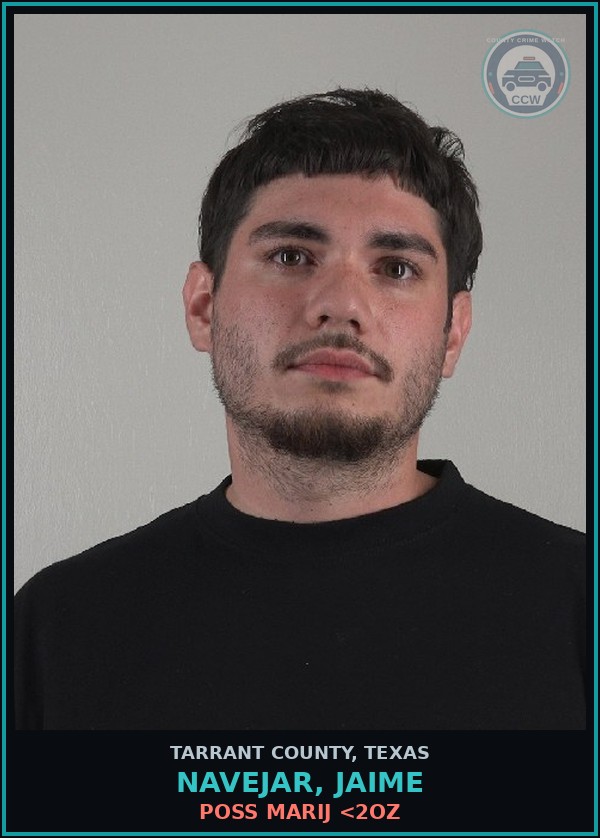 Booking mugshot of Navejar, Jaime in Tarrant County