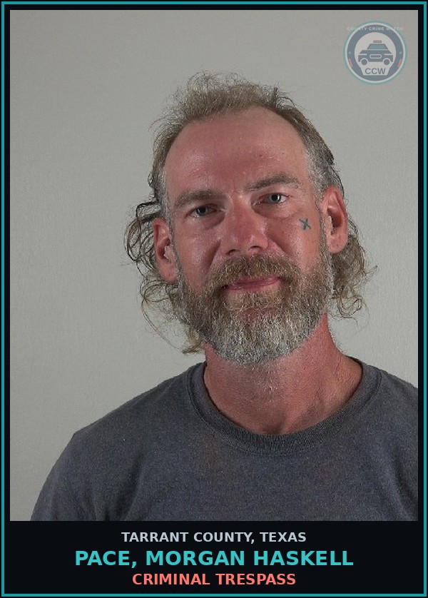 Booking mugshot of Pace, Morgan Haskell in Tarrant County