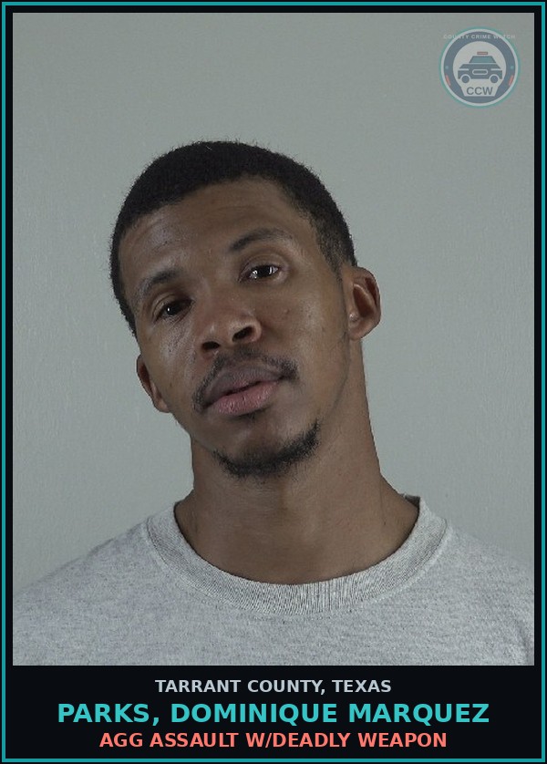 Booking mugshot of Parks, Dominique Marquez in Tarrant County