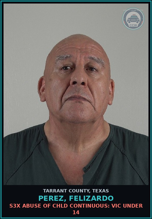 Booking mugshot of Perez, Felizardo in Tarrant County