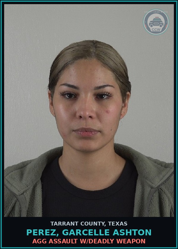 Booking mugshot of Perez, Garcelle Ashton in Tarrant County