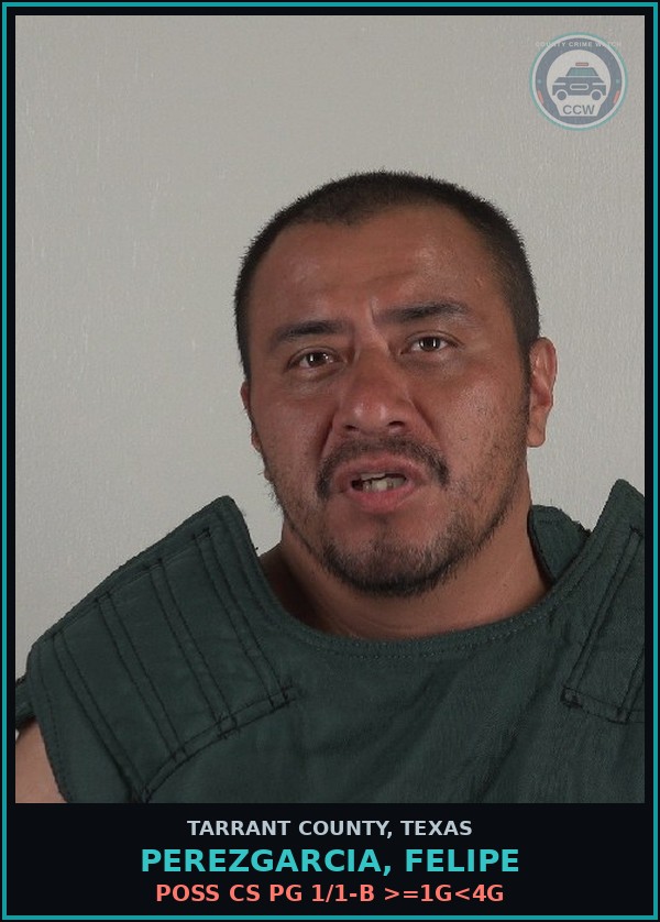 Booking mugshot of Perezgarcia, Felipe in Tarrant County