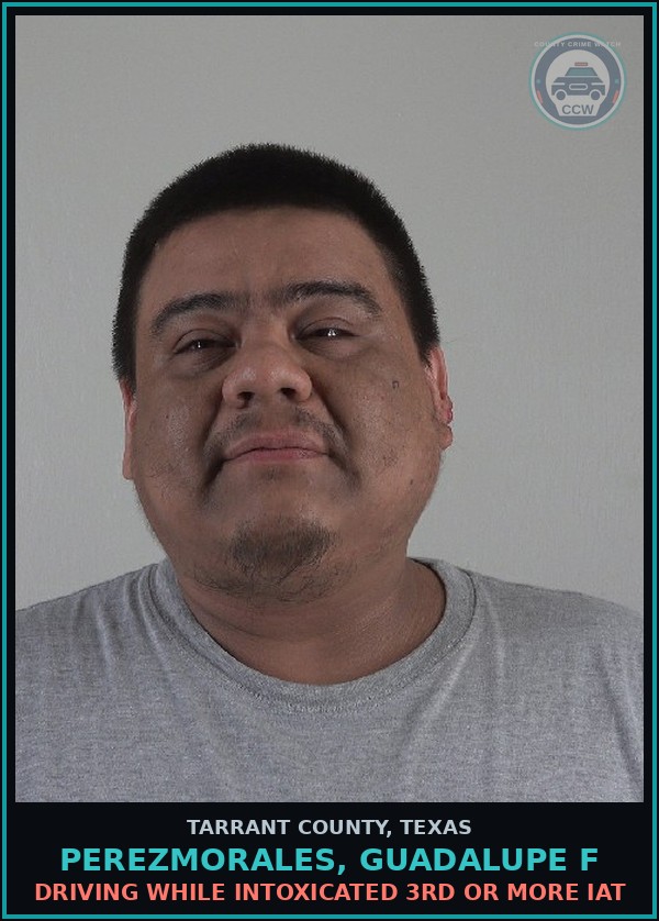 Booking mugshot of Perezmorales, Guadalupe F in Tarrant County