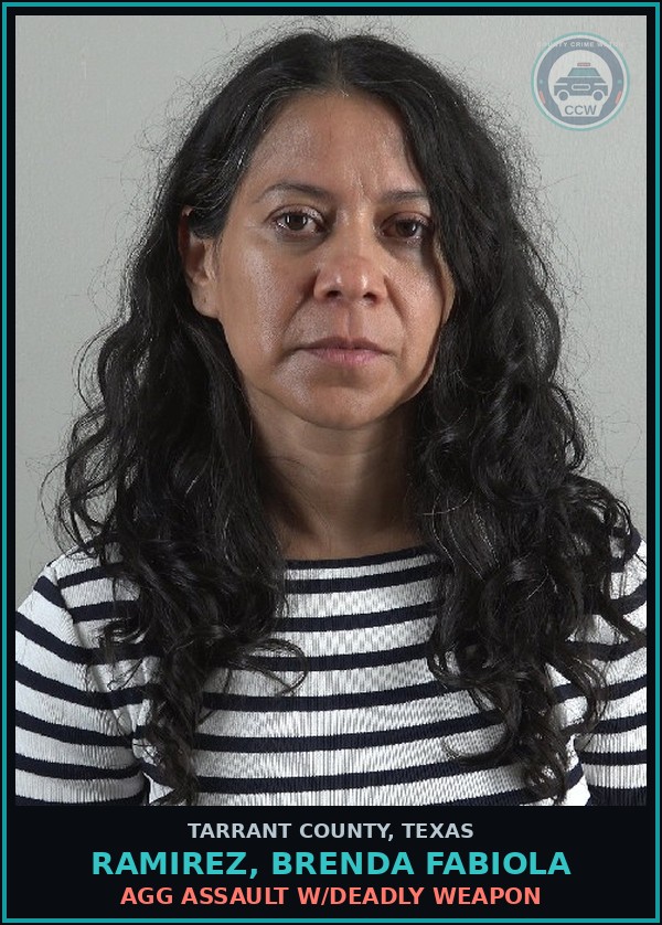Booking mugshot of Ramirez, Brenda Fabiola in Tarrant County
