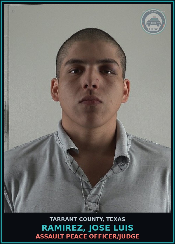 Booking mugshot of Ramirez, Jose Luis in Tarrant County