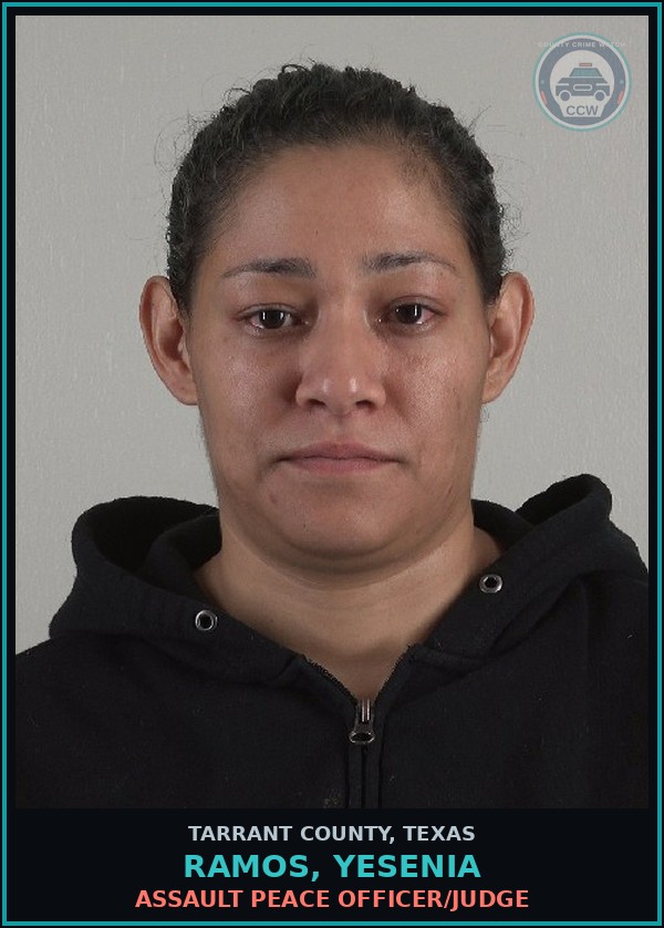 Booking mugshot of Ramos, Yesenia in Tarrant County