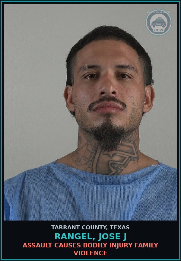 Booking mugshot of Rangel, Jose J in Tarrant County