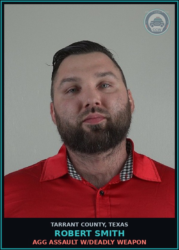 Booking mugshot of Robert Smith in Tarrant County