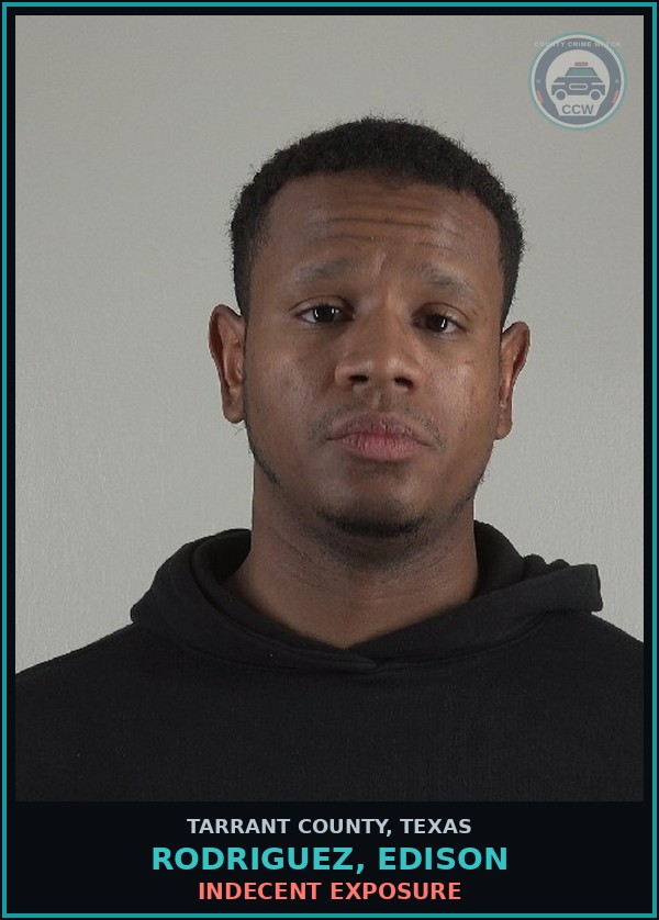 Booking mugshot of Rodriguez, Edison in Tarrant County