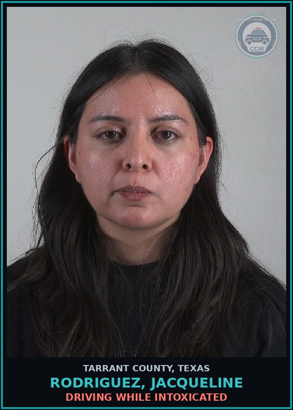 Booking mugshot of Rodriguez, Jacqueline in Tarrant County
