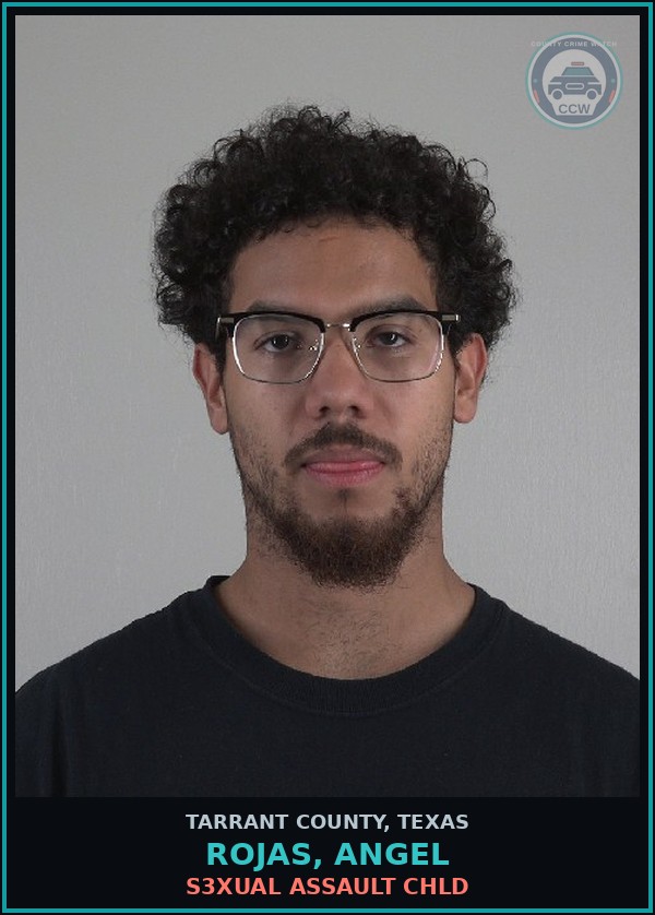 Booking mugshot of Rojas, Angel in Tarrant County