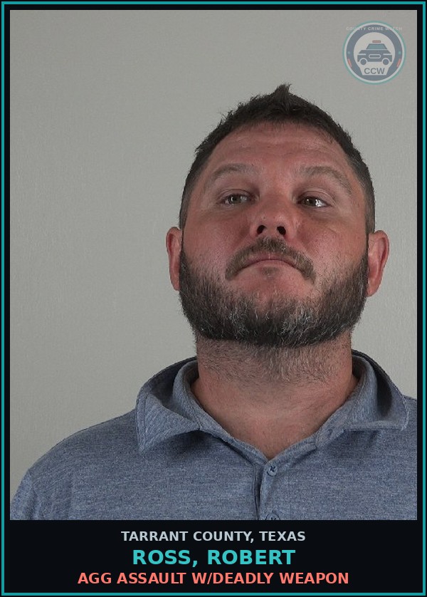 Booking mugshot of Ross, Robert in Tarrant County