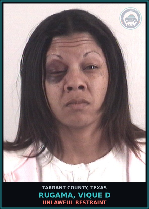 Booking mugshot of Rugama, Vique D in Tarrant County
