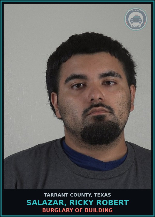 Booking mugshot of Salazar, Ricky Robert in Tarrant County