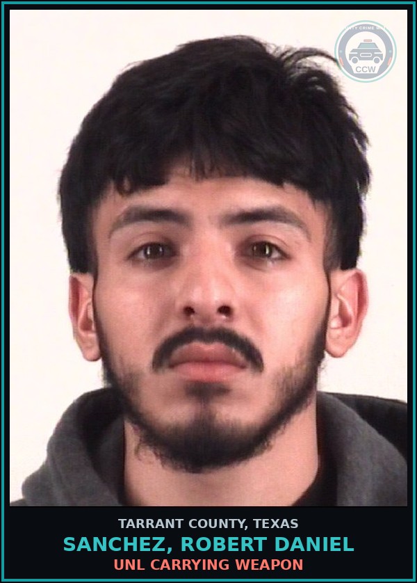Booking mugshot of Sanchez, Robert Daniel in Tarrant County