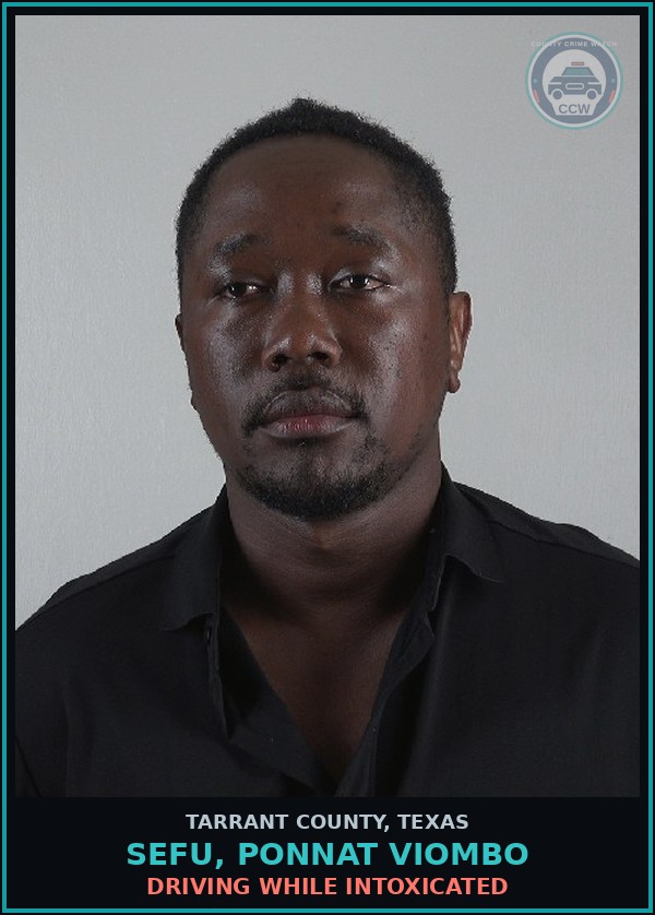 Booking mugshot of Sefu, Ponnat Viombo in Tarrant County