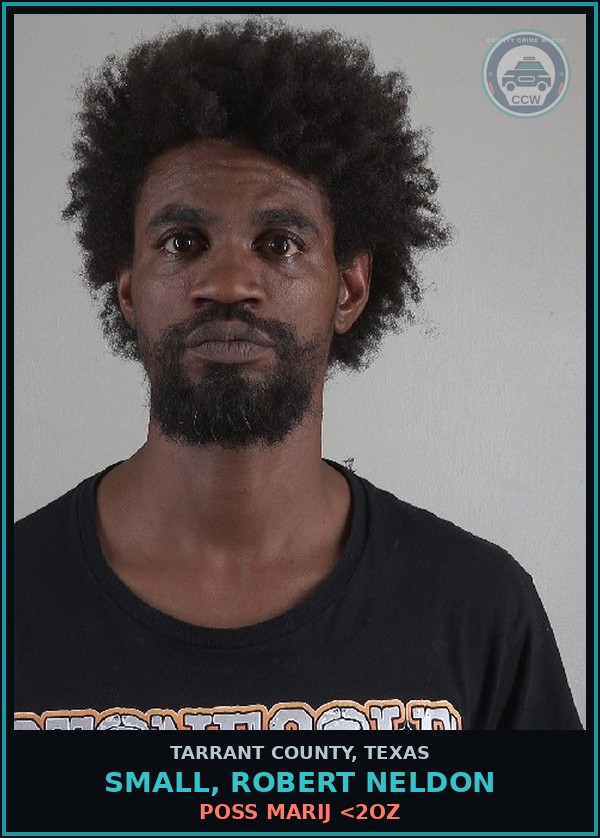 Booking mugshot of Small, Robert Neldon in Tarrant County