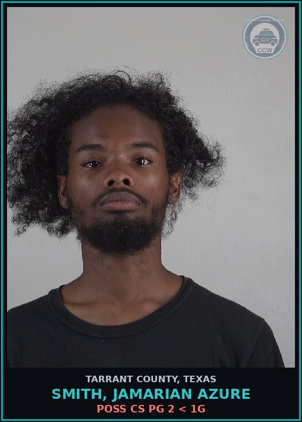 Booking mugshot of Smith, Jamarian Azure in Tarrant County